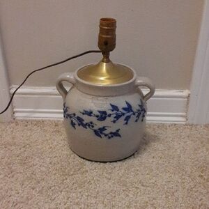 Blue and White Ceramic Table Lamp